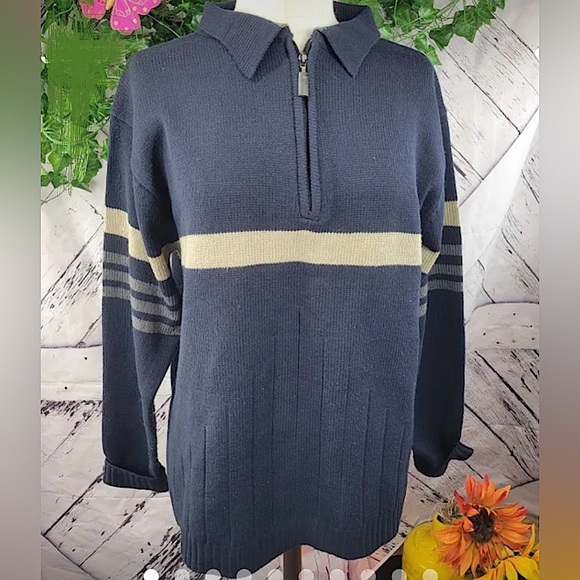 SARGENT Vintage 1/4 Zip Sweater - Picture 1 of 2